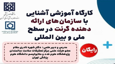 کارگاه آموزشی آشنایی با سازمانهای ارائهدهنده گرنت در سطح ملی و بینالمللی